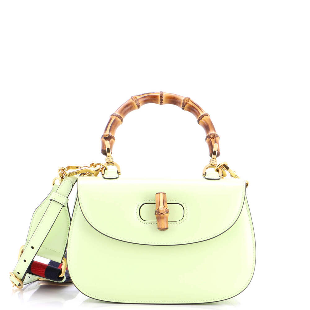 Gucci Small Bamboo 1947 Top Handle Bag Leather